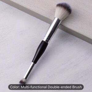 Double-Ended Makeup Brush - Powder - Blush - Concealer- Eye Shadow - Etc.